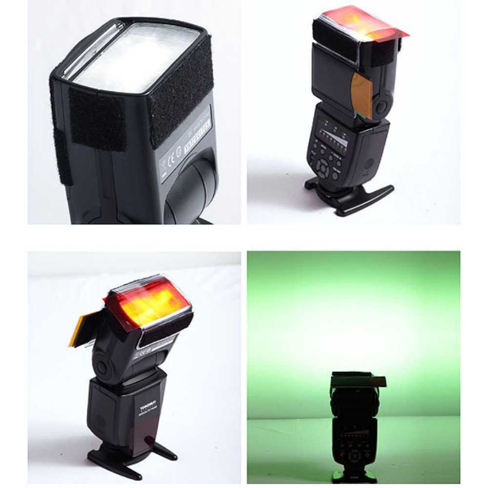 12 Colors Camera Flash Gels Li - đánh giá và giá Photography Lighting Meter